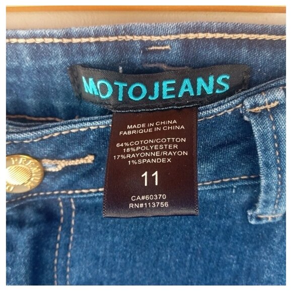 ​Moto Jeans Boot Cut Size 11 – Women's Denim Pants – Pre-owned VG Condition - Picture 3 of 3
